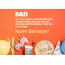 Congratulations for Happy Birthday of Dan