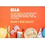 Congratulations for Happy Birthday of Ella