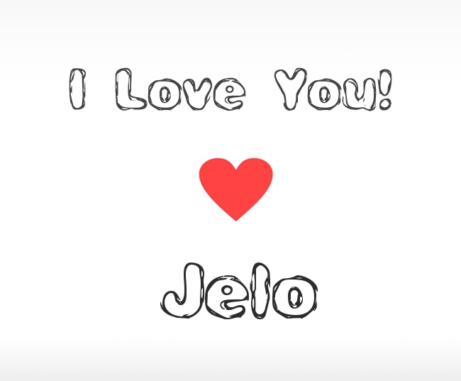 I Love You Jelo