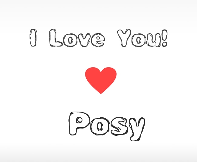 I Love You Posy