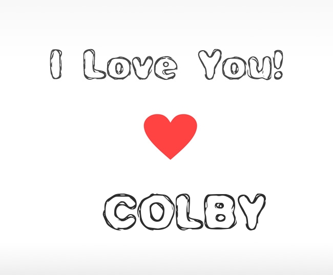 I Love You Colby
