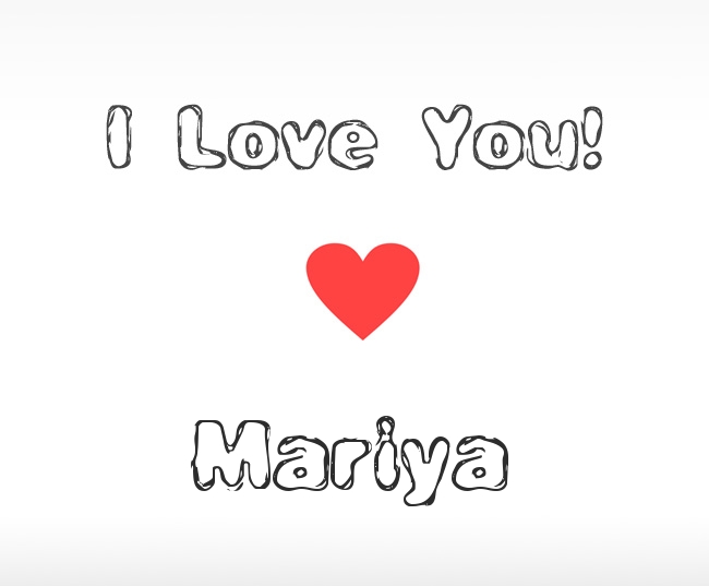 I Love You Mariya