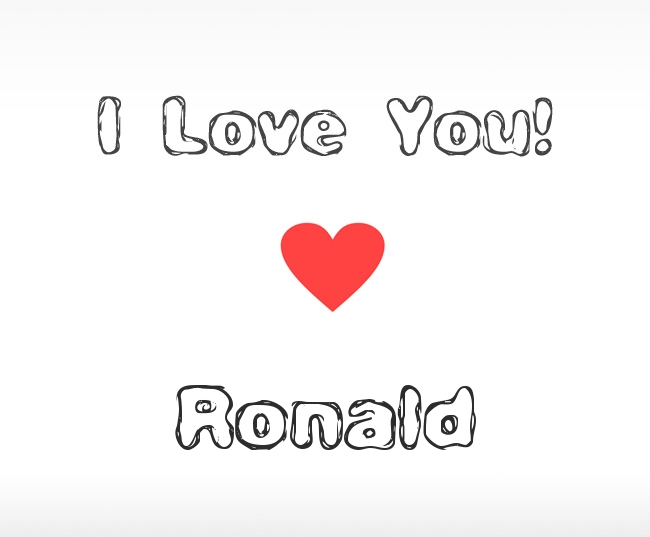 I Love You Ronald