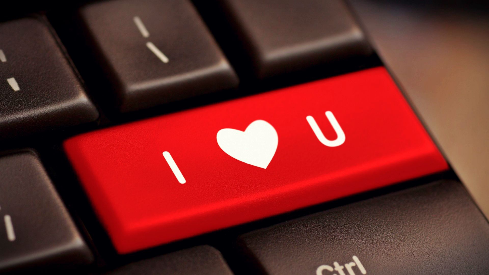 I love you - button on keyboard.