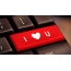 I love you - button on keyboard