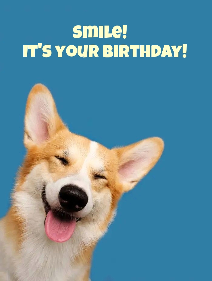 Smile! It is your birthday! 