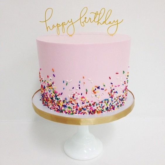 Happy Birthday Pink cake